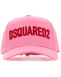 DSquared² - Cappellino da baseball in cotone rosa - Lyst