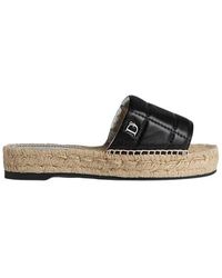 DSquared² - Leather Espadrille Mules - Lyst