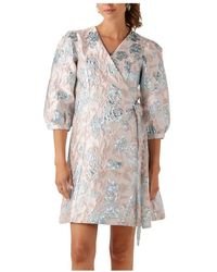 SELECTED - Kleedjes ,Veelkleurig ,Roze Wrap Jurk Voor Zonnige Dagen - Lyst