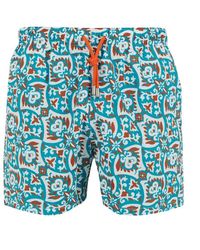 Gallo - Grüne Badehose Für Herren Mit Bandana-Muster - Lyst