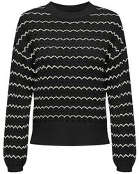 ONLY - Gestreifter ls o-neck pullover - Lyst