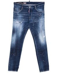 DSquared² - Jeans ,Blauw ,Katoen Skater Jeans - Lyst