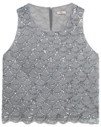 Oltre - Sleeveless Tops - Lyst