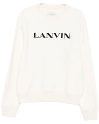 Lanvin - Geborduurd Logo Crew Neck Sweater - Lyst