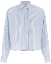 Weekend by Maxmara - Overhemden ,Blauw ,Katoen Wkd Eden Katoenen Poplin Shirt - Lyst