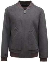 Amaranto - Jassen ,Grijs ,Wol Wol Kasjmier Jas Grijs Model B6S0006 - Lyst