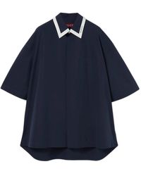 Gucci - Blaues Hemd Mit Klassischer Passform Aus Baumwolle - Lyst