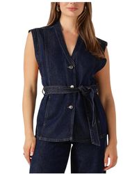 Moss Copenhagen - Blauwe Blazer Voor Zomerse Uitjes - Lyst