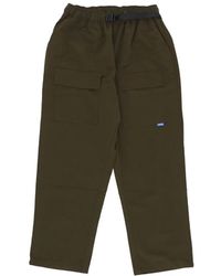 USUAL - Dunkelgrüne Dealer Pant Mit Mesh - Lyst