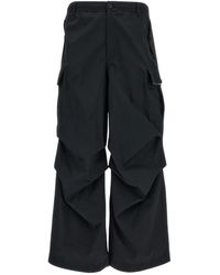 Marni - Broeken ,Zwart ,Katoen Waterafstotende Taffeta Cargobroek - Lyst
