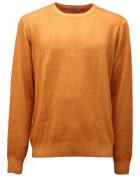 La Fileria - Senfgelber Wollpullover Made - Lyst