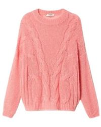 Twinset - Truien & Vesten ,Roze ,Wol Oversized Mohair Trui - Lyst