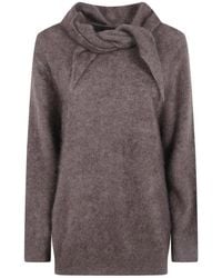 P.A.R.O.S.H. - Round-Neck Knitwear - Lyst