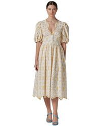 Vivetta Lace Dress - Geel