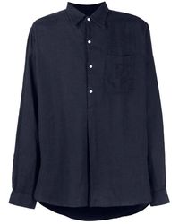 Ralph Lauren - Blu casual camicia tunica a maniche lunghe - Lyst