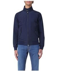 Baracuta - Jassen ,Blauw ,Katoen Klassieke Harrington-Jas Met Traser Tartan-Voering - Lyst