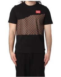 Sprayground - Checkered Nero T-Shirt - Lyst