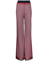 Balmain - Pb Monogram-Print Knitted Trousers - Lyst
