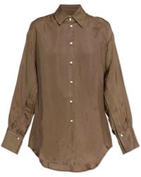Rohe - Overhemden ,Bruin ,Geruit Overhemd - Lyst