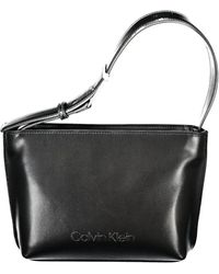Calvin Klein - Schwarze -schultertasche mit reißverschluss - Lyst