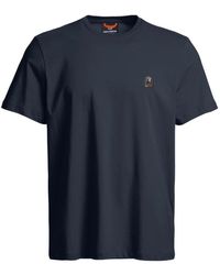 Parajumpers - Tops ,Blauw ,Katoen Patch Tee - Lyst
