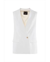Nenette - Kostuums ,Wit ,Polyester Tailored Gilet - Lyst