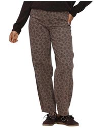 By-Bar - Jeans ,Bruin ,Katoen Lew Cheetah Broek - Lyst