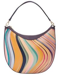 Paul Smith - Dusky Swirl Leder Hobo Tasche - Lyst