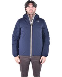 K-Way - Jassen ,Blauw ,Polyester Jack St Thermo Double Jacket - Lyst