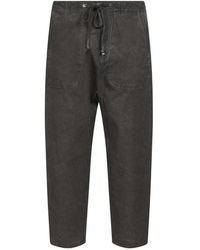 Uma Wang - Jeans ,Grijs ,Denim Drawstring Denim Pants - Lyst