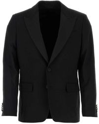 Etro - Jassen ,Zwart ,Wol Stretch Wool Blazer - Lyst