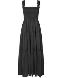 Lolly's Laundry - Kleedjes ,Zwart ,Katoen Latour Ll Maxi Jurk - Lyst