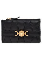Versace - Accessoires ,Zwart ,Leer Wallets & Cardholders - Lyst