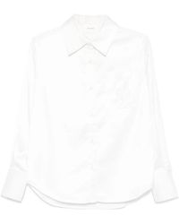 Axel Arigato - Overhemden ,Wit ,Satijn Rumi Shirt - Lyst