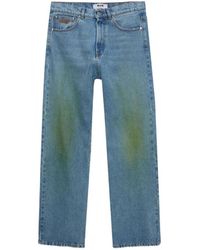 MSGM - Jeans Mit Logo-Detail - Lyst