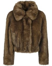 Stand Studio - Jassen ,Bruin ,Polyester Lena Jacket - Lyst