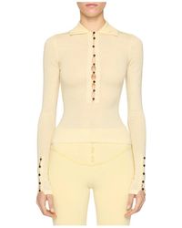 Jacquemus - Merino Polo Sweater Pale - Lyst