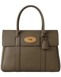 Mulberry - Grüne schultertasche postman's lock - Lyst