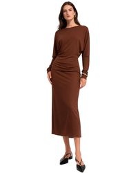 Max Mara - Jersey Midi Jurk - Lyst