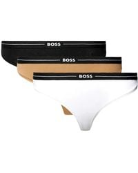 BOSS - Ondergoed ,Veelkleurig ,Katoen 3P Thong - Lyst