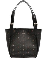 A.P.C. - Poppy small tote bag schwarze leinwand - Lyst