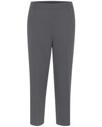 Kaffe - Cropped Trousers - Lyst