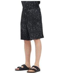 ARMANI EXCHANGE - Herren Schwarze Shorts Mit Paisley-Druck - Lyst