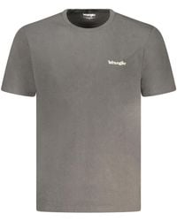 Wrangler - Tops ,Zwart ,Katoen Small Logo Tee - Lyst