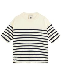 Semicouture - Gestreiftes Baumwoll-T-Shirt Ombeline - Lyst
