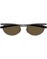 Saint Laurent - Ruthenium-Ruthenium- Metal Sunglasses - Lyst