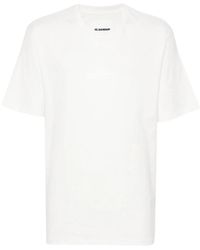 Jil Sander - T-Shirt Met Ronde Hals - Lyst