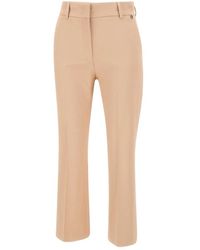 Liu Jo - Pantalones cortos de tela elástica camel - Lyst