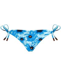 Vilebrequin - Badmode ,Blauw ,Side Tie Bikini Bottom Poppies - Lyst