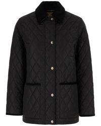 Burberry - Jassen ,Zwart ,Katoen Stijlvolle Jassen Voor Mannen En Vrouwen - Lyst